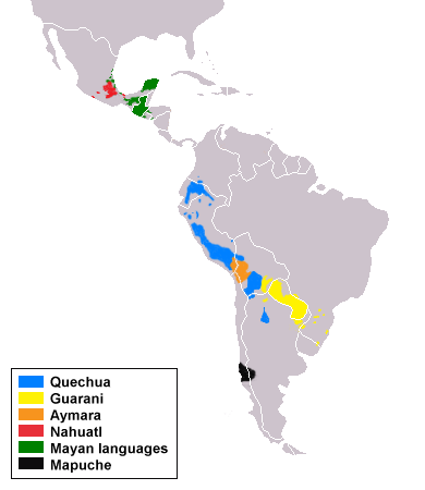 Les langues amérindiennes en Amérique Latine