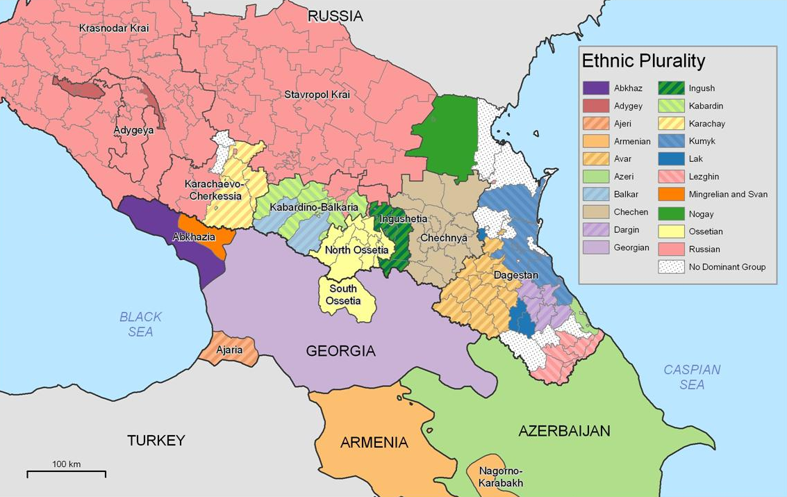 La pluralité ethnique dans le Caucase